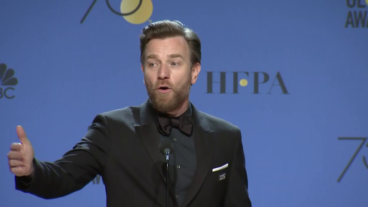 Ewan McGregor on Reprising 'Obi-Wan Kenobi' Role -  2018 Golden Globes - Full Backstage Speech
