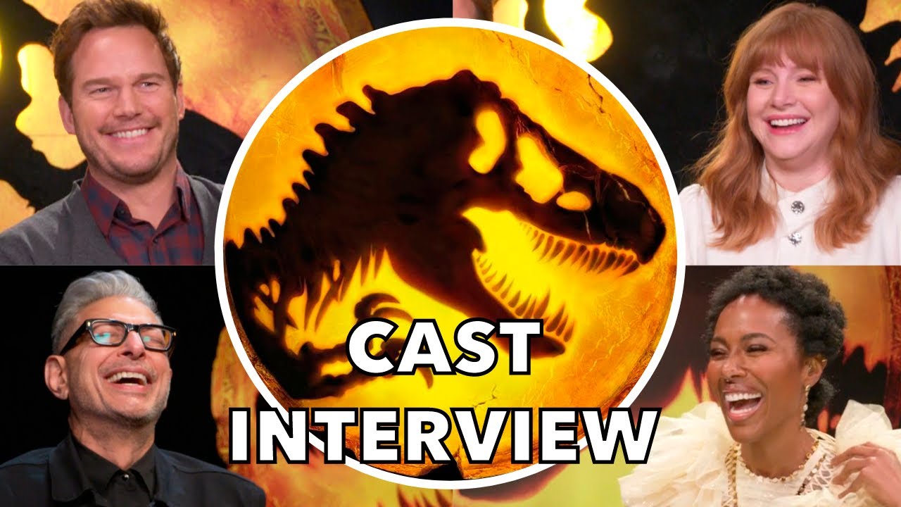 JURASSIC WORLD: DOMINION Cast Interview | Chris Pratt, Bryce Dallas Howard, Jeff Goldblum and more!