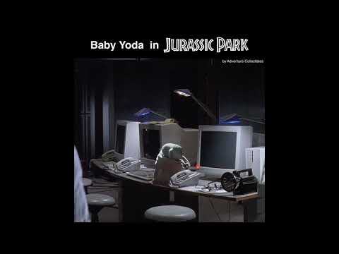 Baby Yoda in Jurassic Park