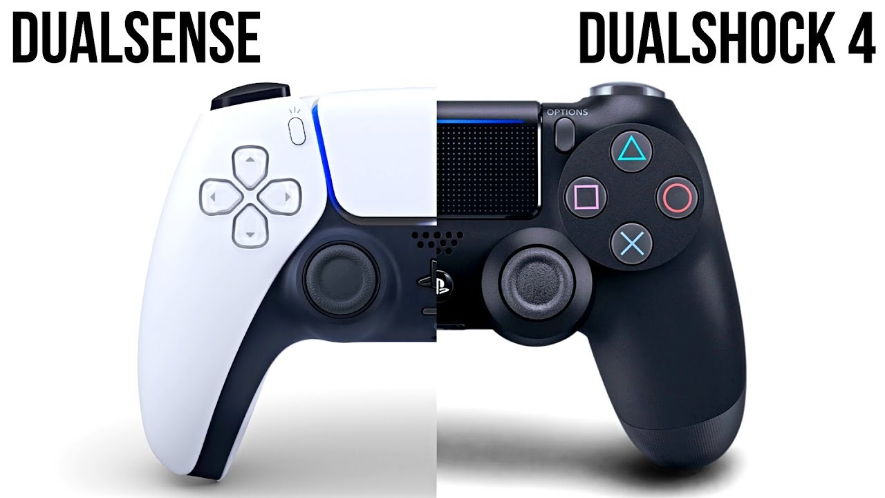 DualSense PS5 vs DualShock 4 Controller Comparison - Size & Look