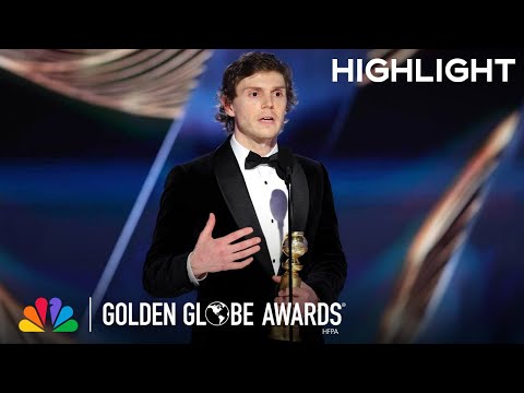 Evan Peters Wins Best Actor in a Limited Series | 2023 Golden Globe Awards on NBC