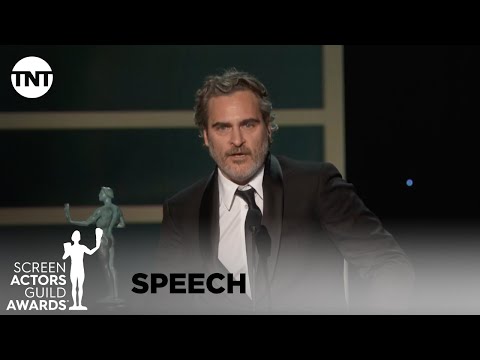 Joaquin Phoenix: Award Acceptance Speech | 26th Annual SAG Awards | TNT