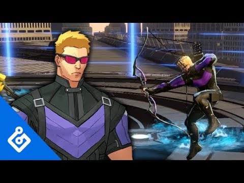 Exclusive Hawkeye Gameplay - Marvel Ultimate Alliance 3