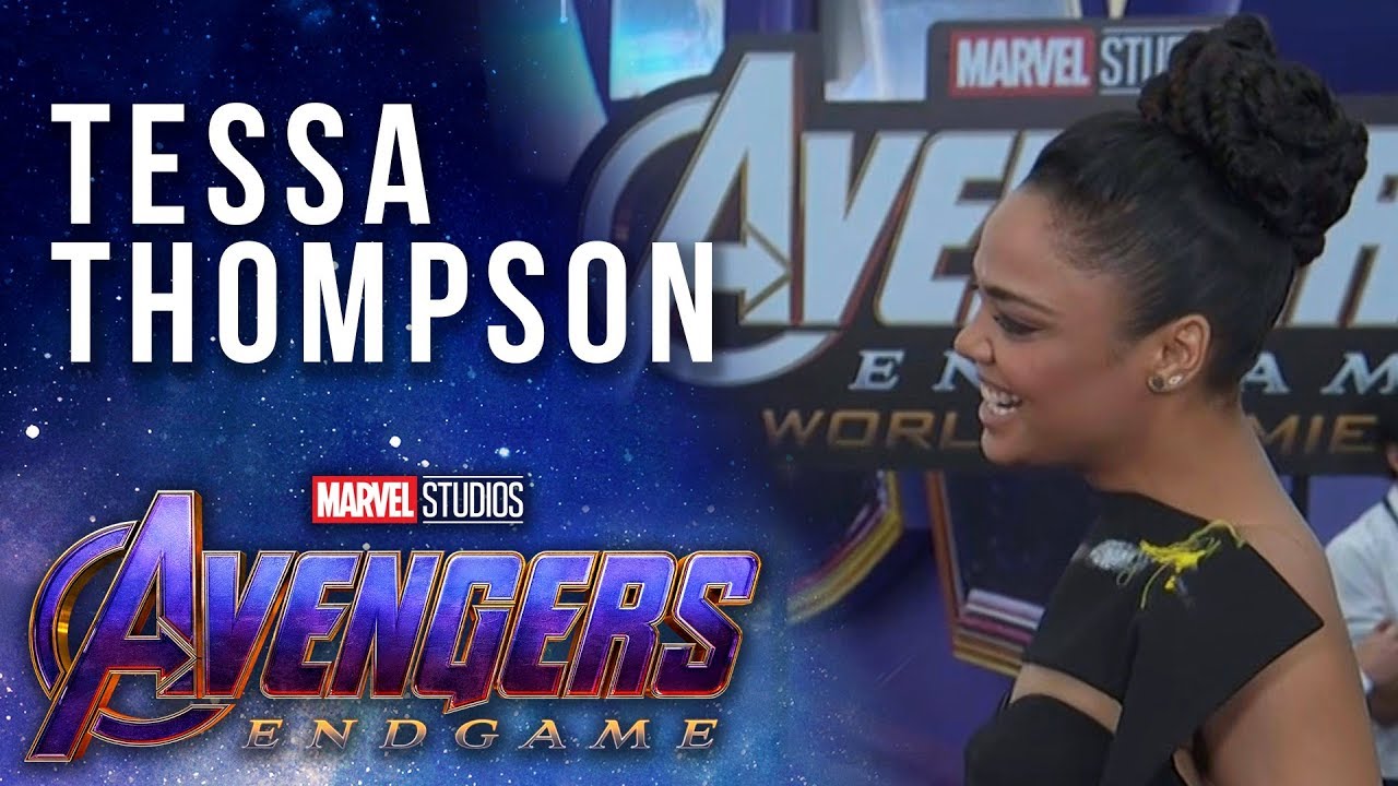 Tessa Thompson on suriving the snap at the Avengers: Endgame Premiere