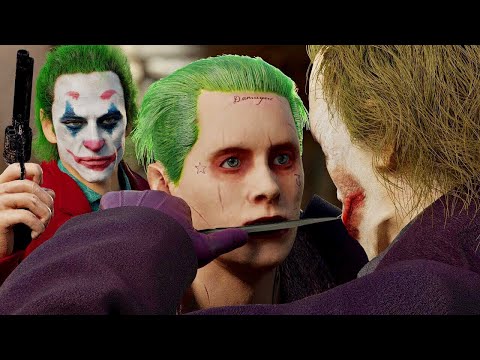 THE JOKER BATTLE! | Heath Ledger vs. Joaquin Phoenix vs. Jared Leto (The Battle Of The Clowns)