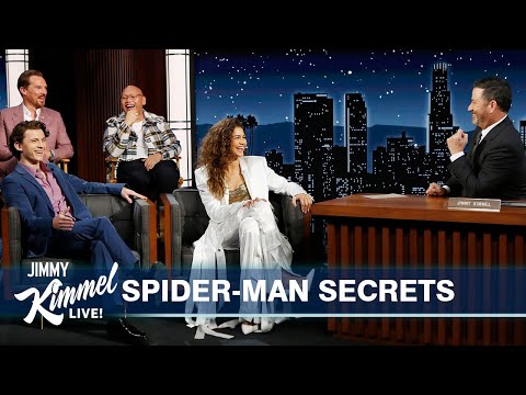 Tom Holland, Zendaya, Benedict Cumberbatch & Jacob Batalon on Seeing Spider-Man & Keeping Secrets