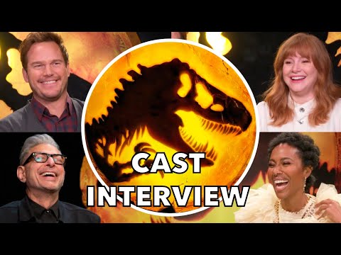 JURASSIC WORLD: DOMINION Cast Interview | Chris Pratt, Bryce Dallas Howard, Jeff Goldblum and more!