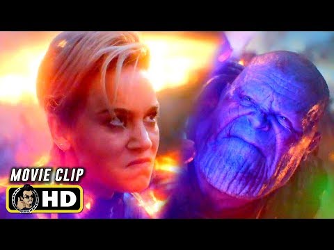 AVENGERS: ENDGAME (2019) Captain Marvel Vs. Thanos Fight Scene [HD]