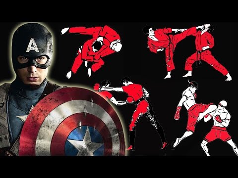 How many fighting styles does Captain America know in Avengers: Endgame?