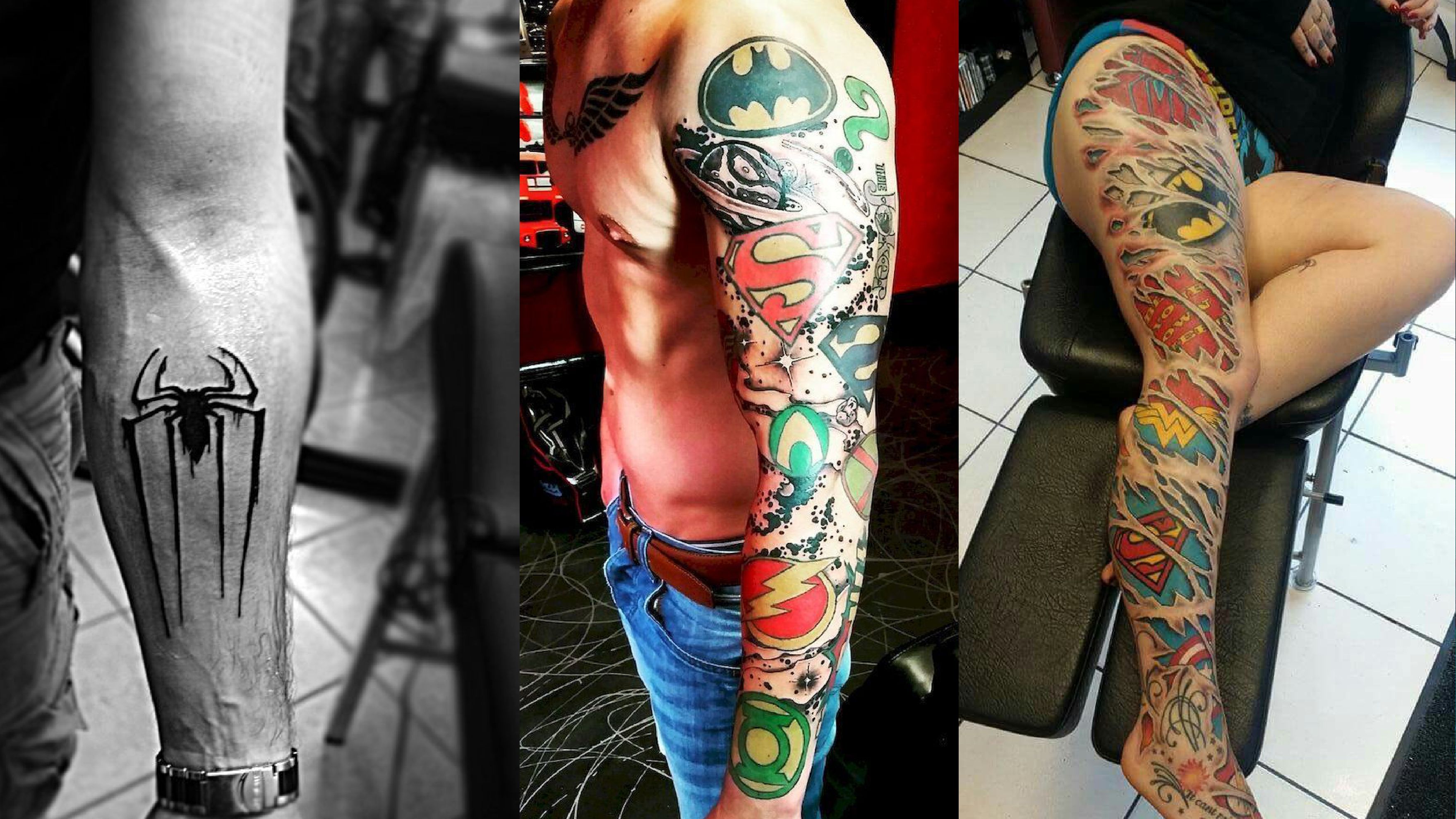 40 Super Cool Superhero Tattoos That Will Blow Your Mind - Animated Times
