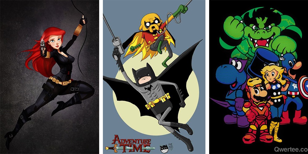 29 Popular Cartoon Characters Reimagined As DC & Marvel Superheroes