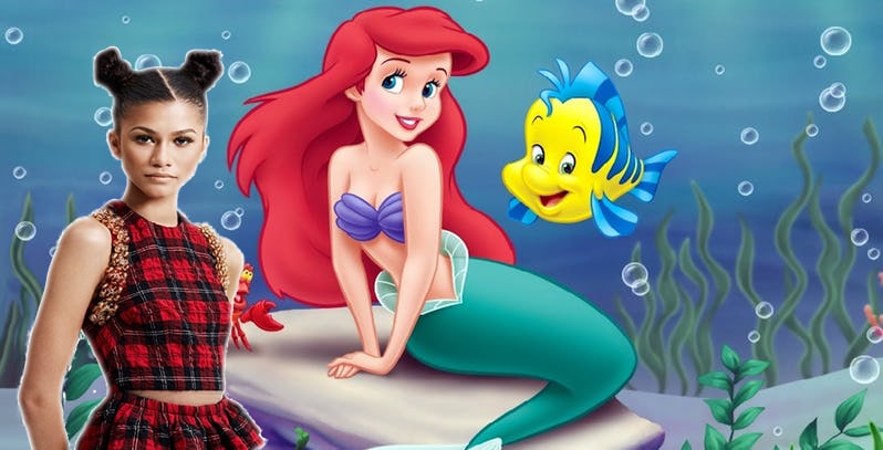 What Zendaya Could Look Like As ‘Live-Action’ Little Mermaid By Disney