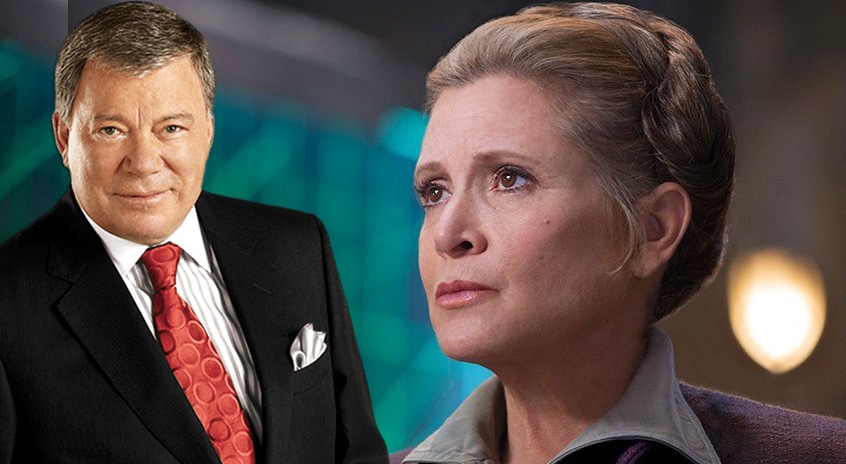 William Shatner Joins Mark Hamill For Including Carrie Fisher’s Walk Of Fame Star