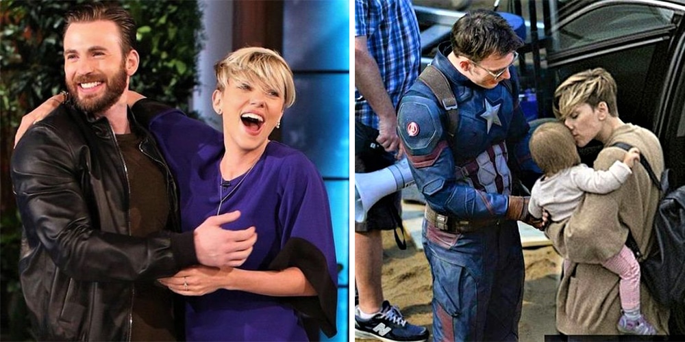 33 Times Scarlett Johansson And Chris Evans Showed Us What Perfect Friendship Means