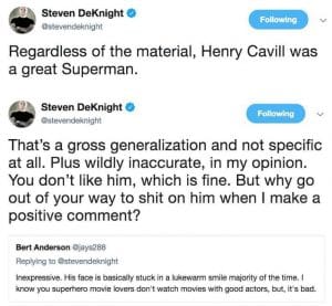 daredevil show runner tweet henry cavill