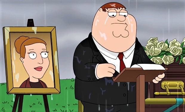 family guy carrie fisher tribute