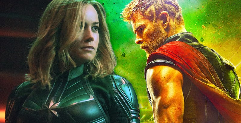 Fans Are Shipping Captain Marvel, Thor After New ‘Avengers: Endgame’ Trailer
