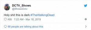 Screenshot 2019 03 18 The Walking Dead Shocking Episode Becomes Number 1 Worldwide Trend2