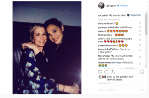 Gal Gadot took to social media to commend co-star Kristen Wiig