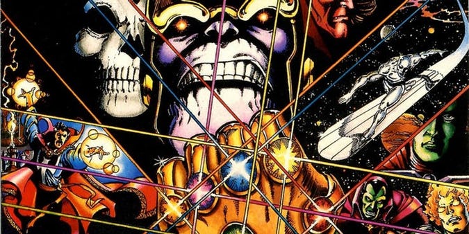 Thanos wielding the Infinity Gauntlet