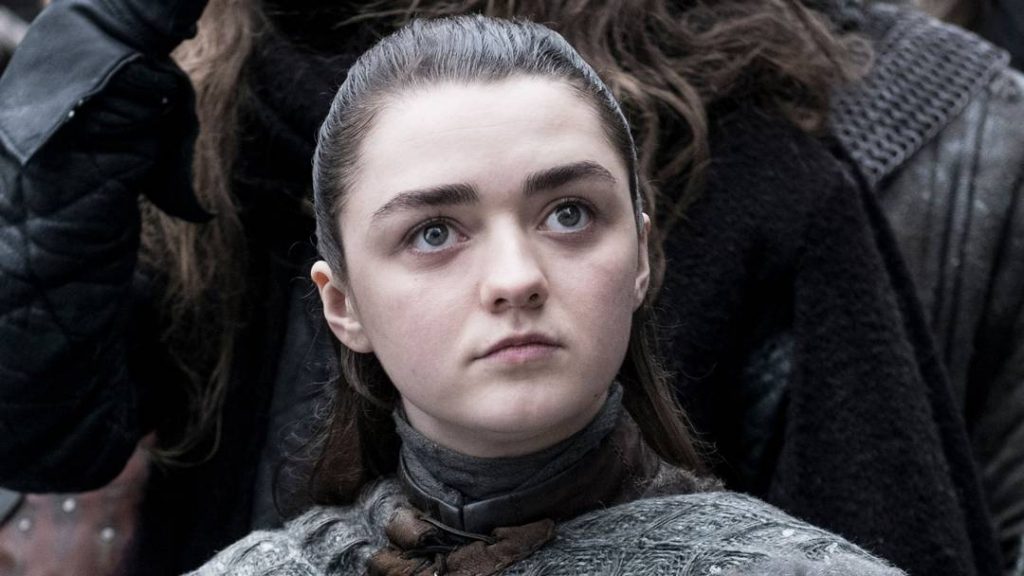 Maisie Williams as Arya Stark in Game of Thrones