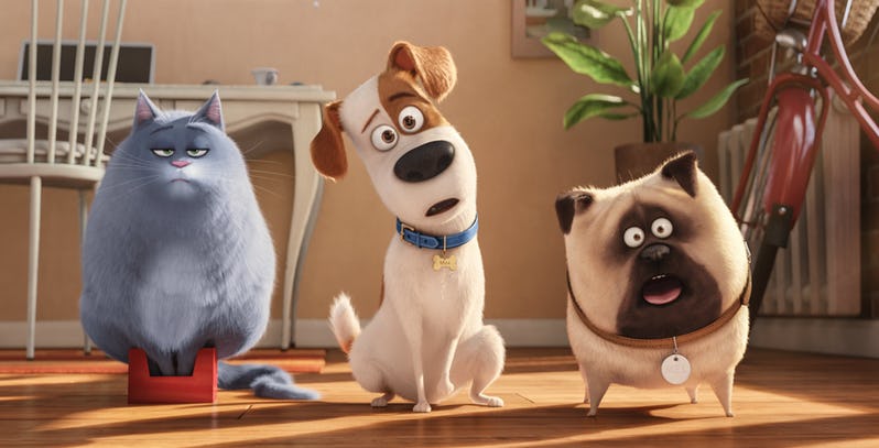 Chloe Max and Mel from The Secret Life of Pets