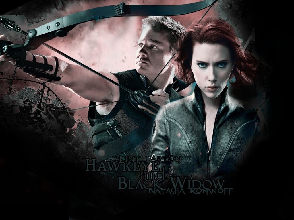 avengers hawkeye and black widow
