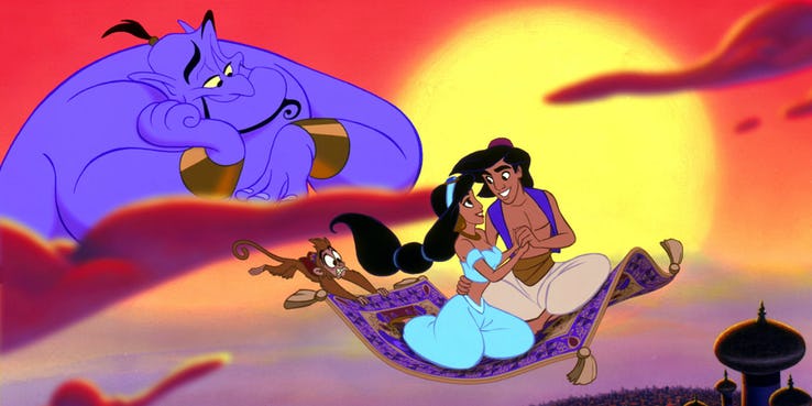 After The End Of The Animated Aladdin Movie, What Happened To The Genie?