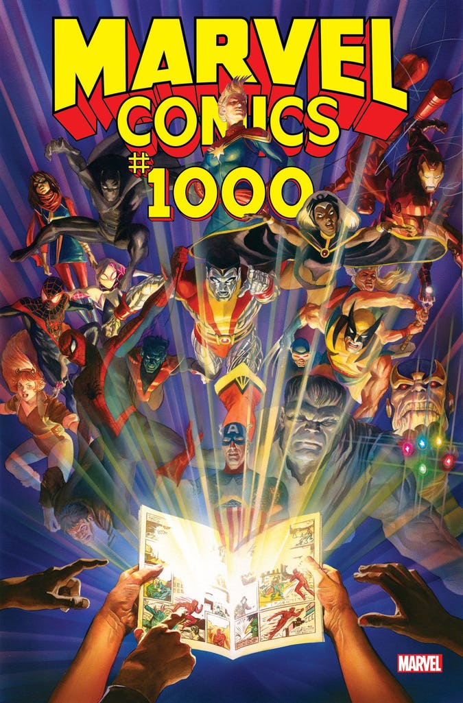 Cover for Marvel Comics #1000 to be released on 80th Anniversary Of Marvel