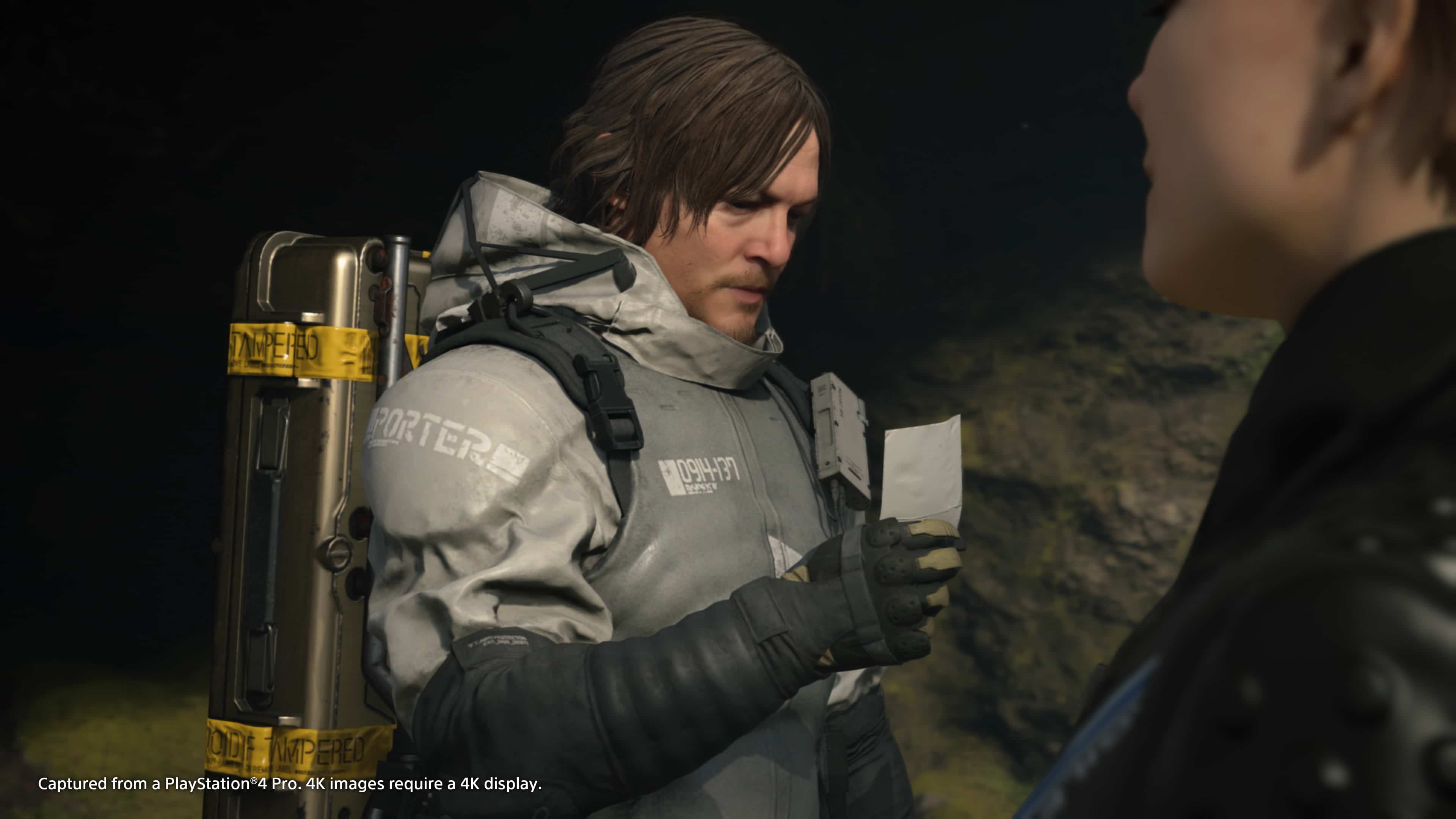 Character’s customization can be clearly seen as  Death Stranding Cut scenes Happened In real time.