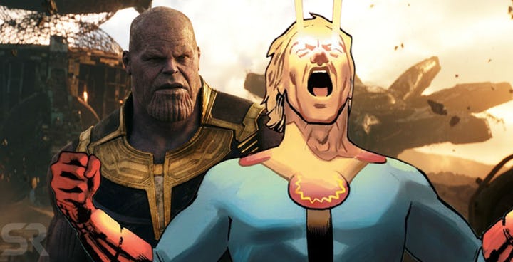 Avengers: Endgame Concept Art Features Young Thanos With The Eternals