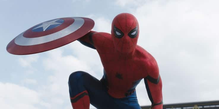 Tom Holland as Spider Man in Captain America Civil War