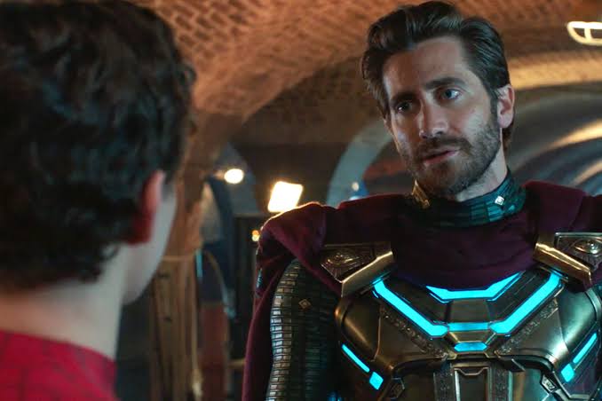 Jake Gyllenhaal's Mysterio and Peter Parker