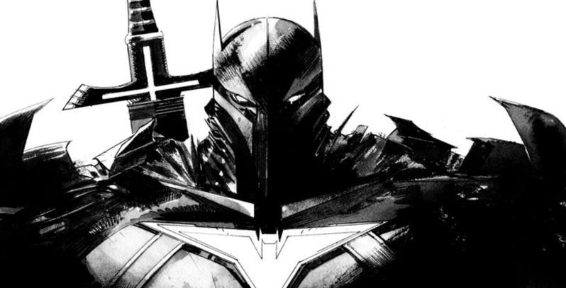 Batman Gets Medieval on Curse of the White Knight Covers