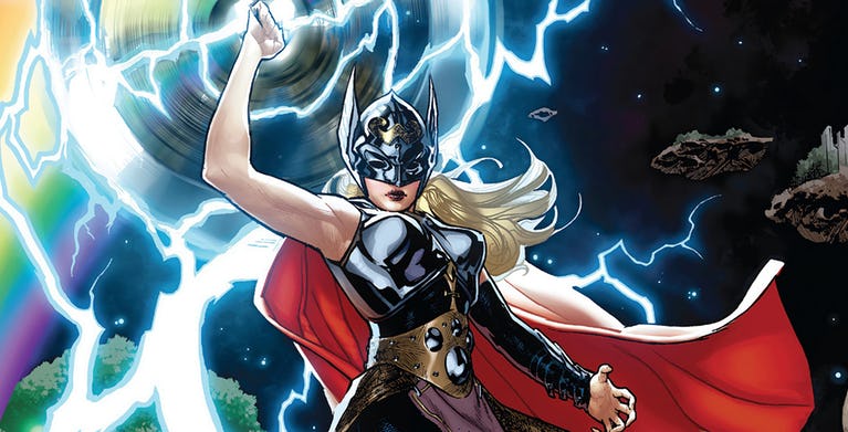 Jane Foster has fought in a lot of battles as Female Thor. Pic courtesy: cbr.com