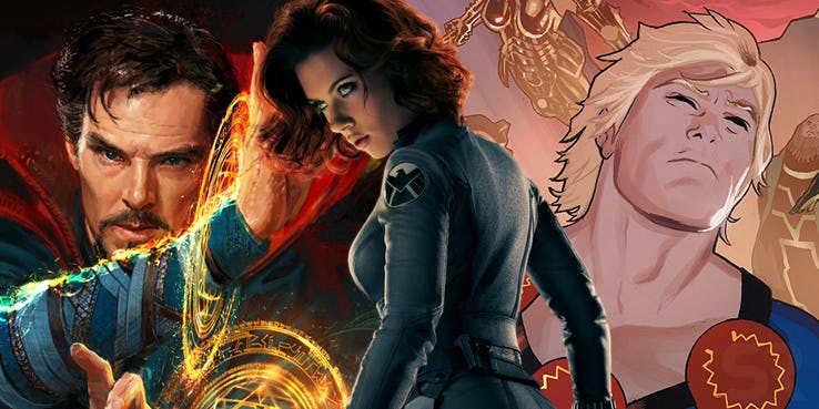 MCU Phase 4 Black Widow Eternals Doctor Strange 2