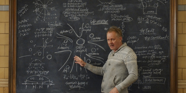 Dr. Erik Selvig explains the multiverse in Thor: The Dark World. Pic courtesy: thegeektimes.com