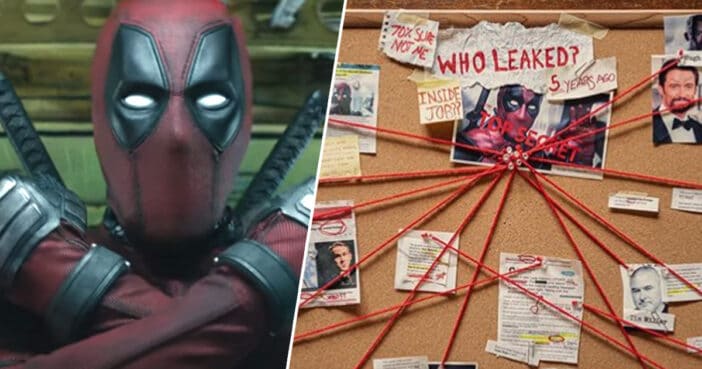 Ryan Reynolds posts a conspiracy board trying to figure out who leaked the deadpool test footage five years ago. Pic courtesy: unilad.co.uk