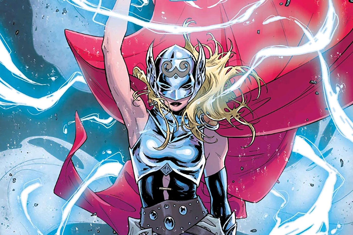 Jane Foster gets all of Thor's powers as the Mighty Thor. Pic courtesy: polygon.com