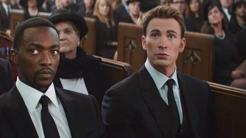 Old Steve Rogers was at Peggy Carter's funeral in Civil War. Pic courtesy: denofgeek.com