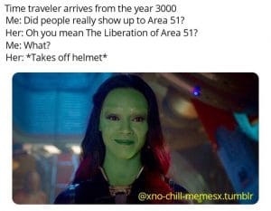 Hilarious Avengers Meme on Area 51 Raid 