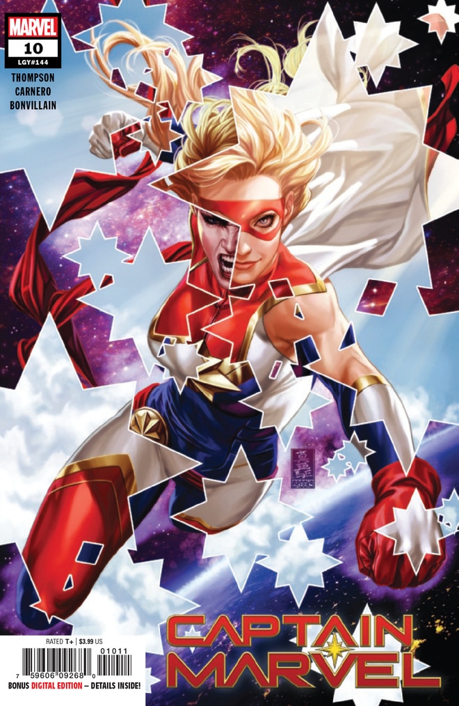 Captain Marvel Battles New Hero Star To Reclaim Her Position In Captain Marvel #10