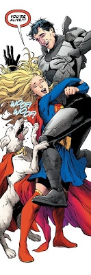 Kara is overjoyed to find her father alive and well. Pic courtesy: comicboxcommentary.blogspot.com