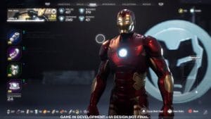 Iron Man in game in development 