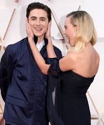 Adorable Margot Robbie acts cheeky with Timothee Chalmet at Oscar 2020