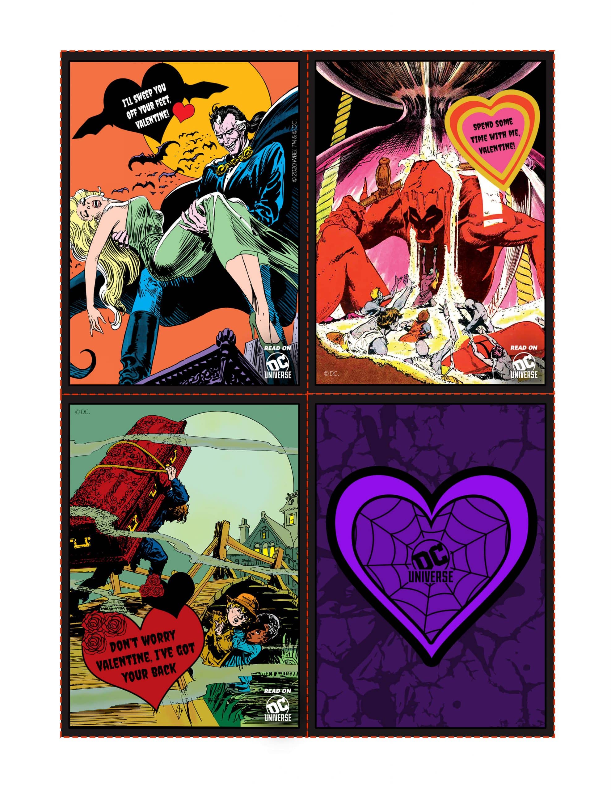  spooky marvel cards valentine