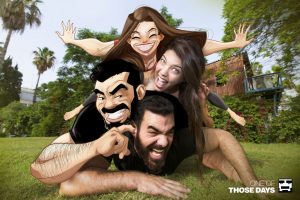 Maya and Yehuda Drew Their Life as A Comic Book.