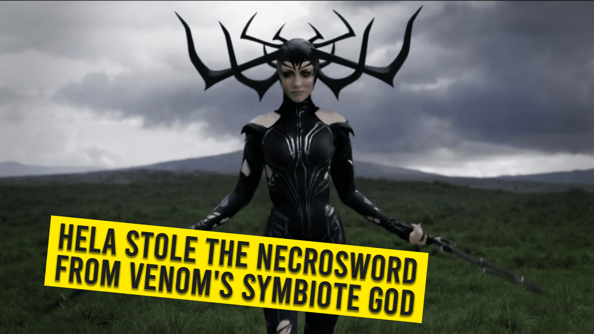 Hela Stole the Necrosword from Venom's Symbiote God