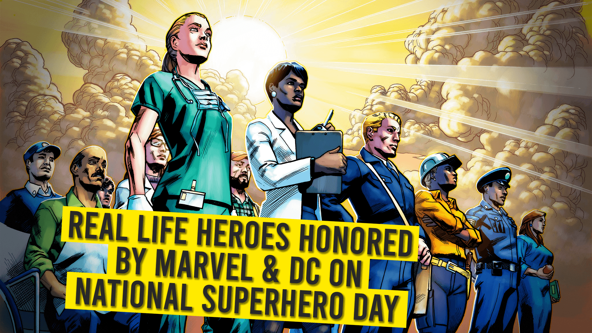 Real Life Heroes Honored By Marvel & DC On National Superhero Day