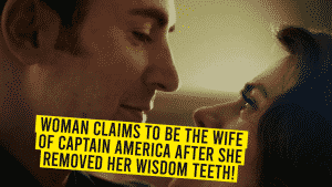 Woman Believes To Be Married To Captain America After Her Wisdom Teeth Removal
